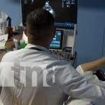 Jornada de electrocardiogramas en el Hospital Lenín Fonseca, Nicaragua