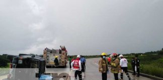 Escena de trágico accidente en el departamento de León