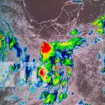 Mapa satelital de comportamiento climático en Nicaragua