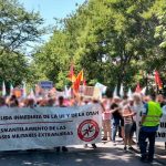 Al grito de ”no a la OTAN” miles de personas marchan en Madrid