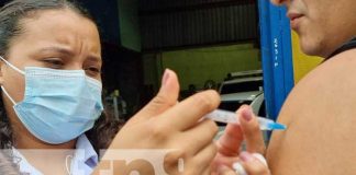Jornada de vacunación en el barrio El Pilar, Managua