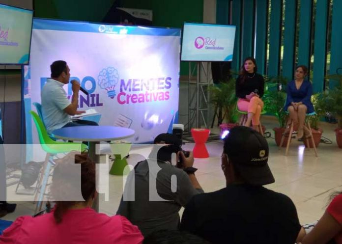 Presentación del evento Mentes Creativas, en Nicaragua