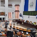 Sesión en la Asamblea Nacional de Nicaragua