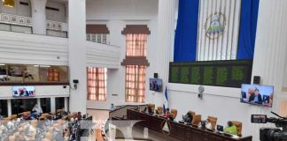 Sesión en la Asamblea Nacional de Nicaragua