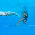 Nadadora en el Mundial de Budapest fue rescatada por su entrenadora Fotos de Nadadora en el Mundial de Budapest se viralizó