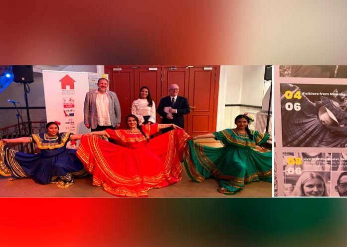 Folklore nicaragüense en evento de diplomacia cultura 