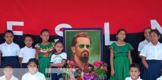 Conmemoración con estudiantes de Tipitapa para Carlos Fonseca