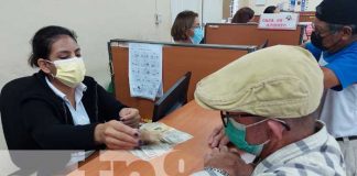 Pago de pensiones en Jinotega