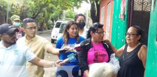 Paquetes alimenticios para familias de Managua