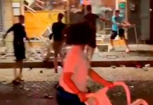 ¡Brutal! Pelea campal de turistas británicos en un bar de Portugal ¡Brutal! Pelea campal de turistas británicos en un bar de Portugal