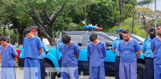 Detención de sujetos acusados por delitos peligrosos en Nicaragua