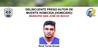 Presuntos delincuentes presos en Jinotega