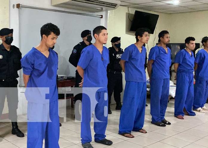 Presentación de presos en Chinandega