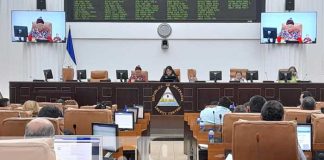 Sesión en el Parlamento de Nicaragua
