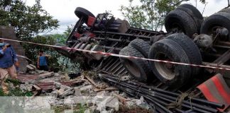 Escena de mortal accidente de tránsito en Jinotega