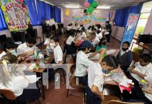 Estudiantes de Managua elaboran alimentario para aves con material reciclado Aprendizaje de uso del reciclaje en colegios de Managua