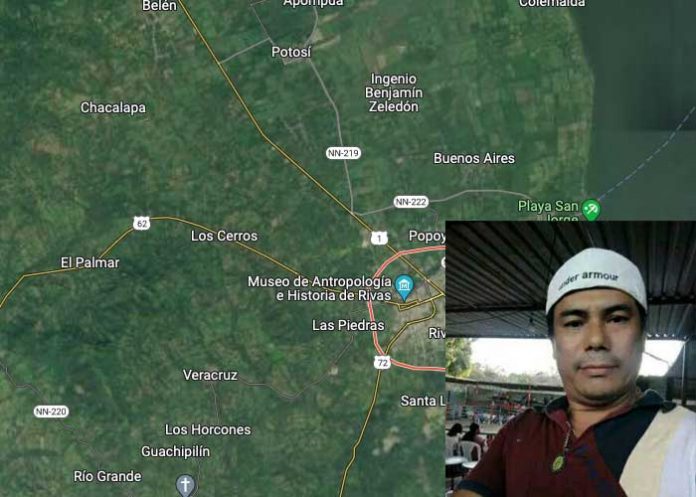 Mapa satelital de Rivas