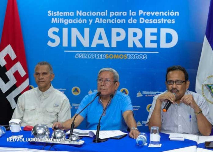 Conferencia interinstitucional por fenómeno climático cerca del Caribe de Nicaragua