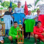 El Movimiento Deportivo Alexis Arguello entregó uniformes de Futbol Sala Movimiento Deportivo Alexis Arguello de Juventud Sandinista 19 de Julio, realizó entrega de uniformes