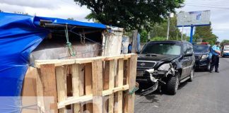 Foto: Vuelco de camión en Carretera Norte, Managua / TN8
