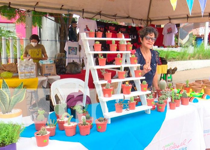 w Emprendedores ofertan variedad de productos en Avenida Bolívar a Chávez, Managua