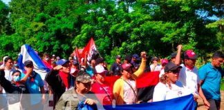 Familias de las comunidades de Nandaime conmemoran el 43/19
