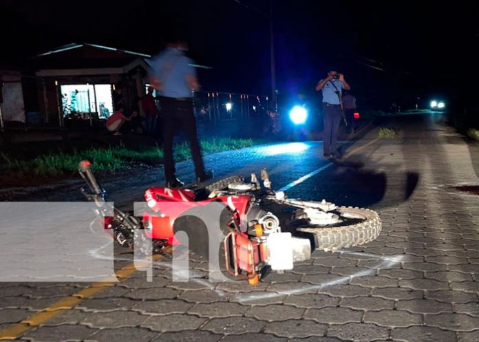 Motociclista lesionado tras chocar contra un caballo en Jalapa