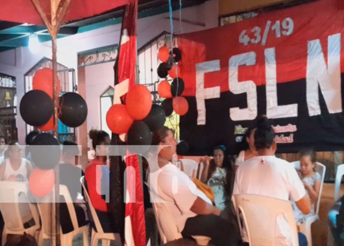 Gran vigilia revolucionaria en víspera de la celebración del 43/19 en Nandaime