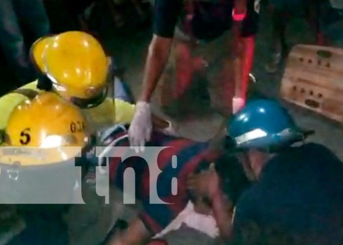 Accidente en Ciudad Sandino deja a un motociclista lesionado