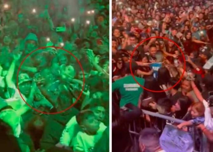 En pleno concierto: Santa Fe Klan cae desde el escenario