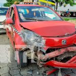 ¡Se me fueron los frenos! Taxista supuestamente ocasiona accidente en Managua