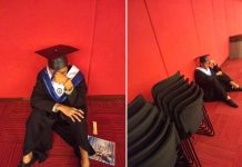 Llora frente a presentes al ver que su familia no asistió a su graduación Se graduó con honores y nadie de su familia asistió