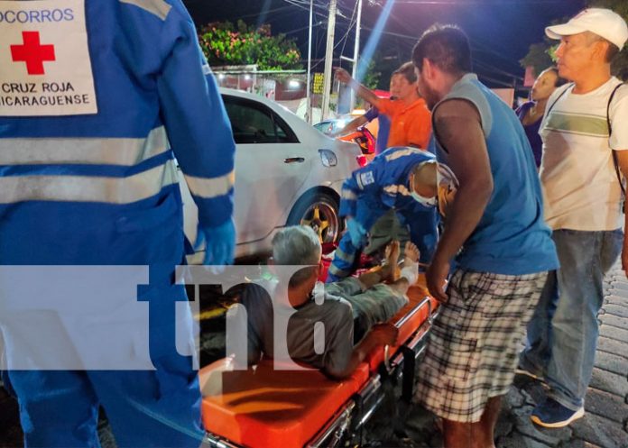 11 Irrespeto a línea continua deja a un peatón con un pie fracturado en Managua