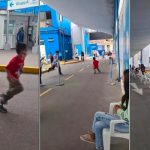Chavalo hizo el show al correrse para que no le aplicaran la vacuna de Covid Corrió y corrió en círculos evitando la vacuna de Covid-19
