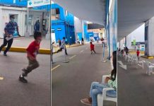 Corrió y corrió en círculos evitando la vacuna de Covid-19