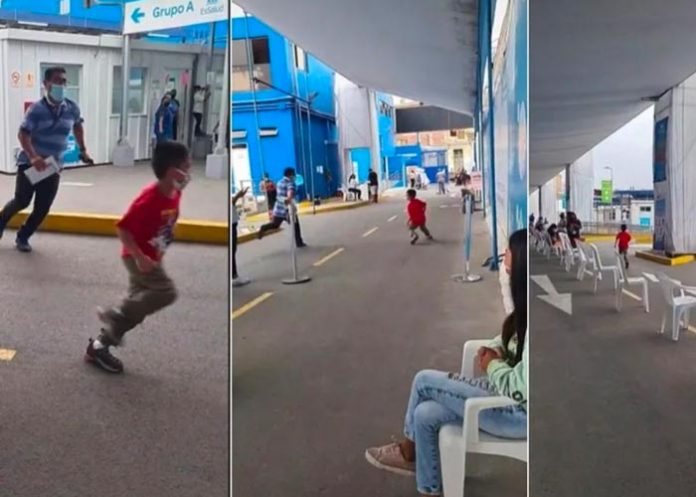 Corrió y corrió en círculos evitando la vacuna de Covid-19
