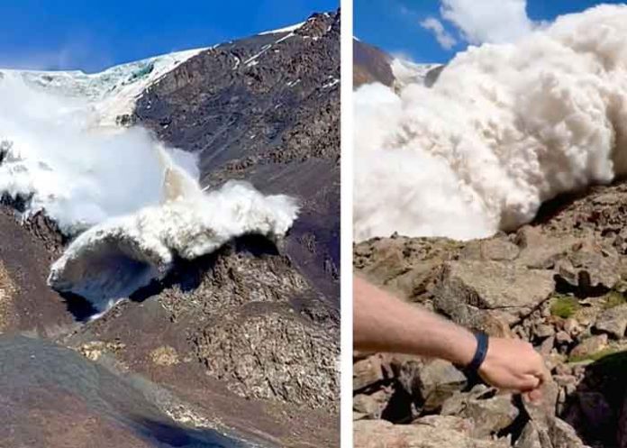 2 ¡La vieron pálida! Turistas casi mueren por una avalancha en Kirguistán