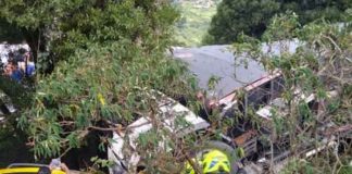 ¡VIDEO! Camión en Colombia queda sin frenos y ocasiona mortal accidente