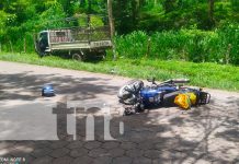 Motociclista grave tras impactar contra un camioncito en Santo Tomás, Chontales Motociclista grave tras impactar contra un camioncito en Santo Tomas, Chontales