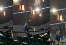 «Nuevo trend»: Trabajadores de cine patean comida y se vuelven viral "Nuevo trend": Trabajadores de cine patean comida y se vuelven viral