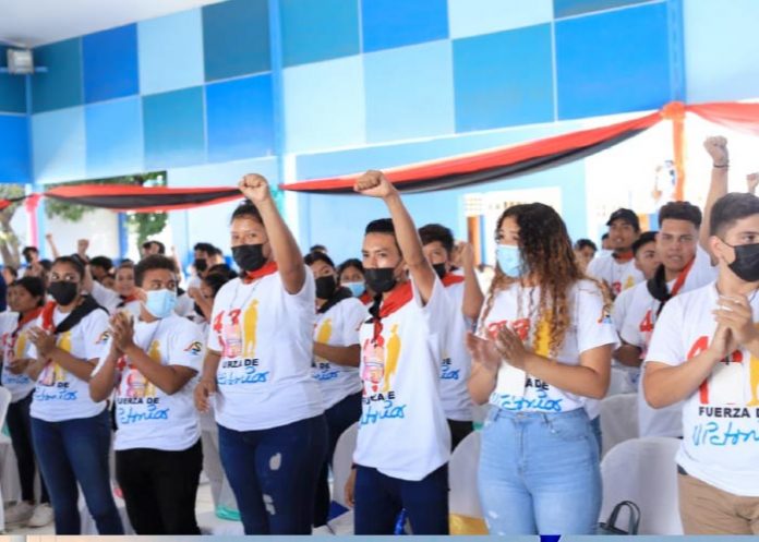 Congreso de Juventud Sandinista 19 de Julio, en Masaya; acompañado de arte, música y algarabía
