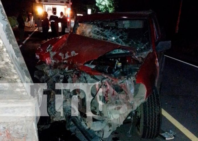 Un persona lesionada deja un accidente de tránsito en Tipitapa