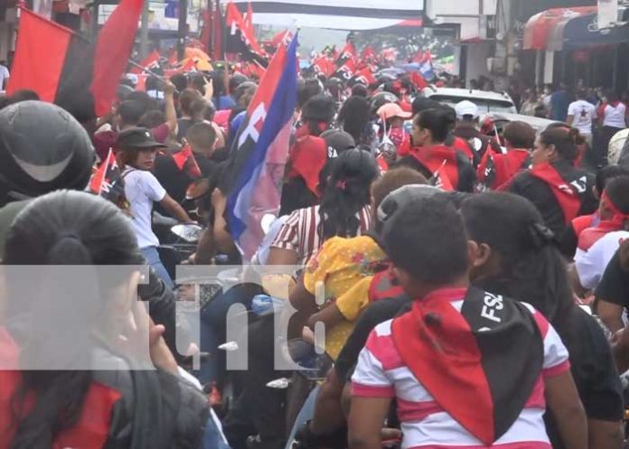 Estelí realizó una caminata celebrando 43 aniversario de la Revolución Sandinista