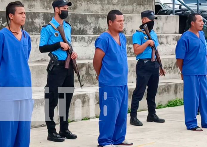 Supuestos delincuentes detenidos en Nueva Segovia