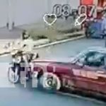Motociclista sobrevive al impacto de una camioneta en Chinandega Motociclista sobrevive al impacto de una camioneta en Chinandega