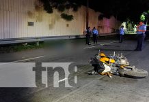 Accidente de tránsito en Managua deja un muerto y un lesionado Accidente de tránsito en Managua deja un muerto y un lesionado