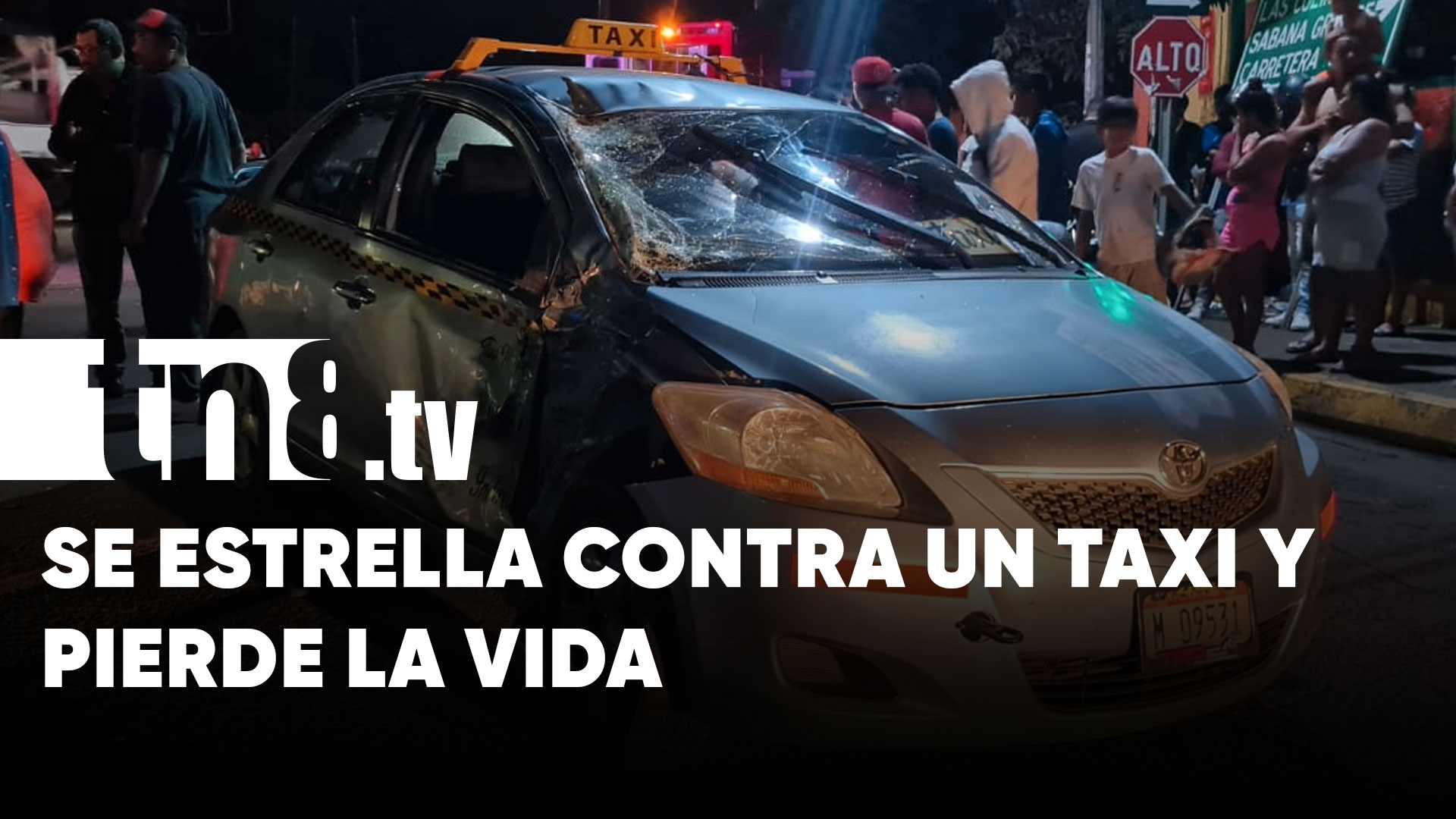 Motociclista pierde la vida tras estrellarse contra un taxi | TN8.ni