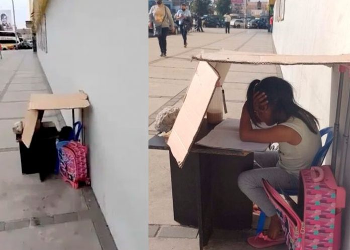 .4 Bajo un techo de cartón: Niña en Perú estudia en la calle por esta razón