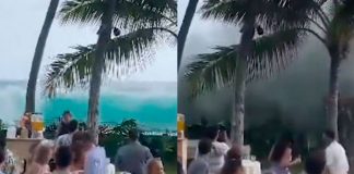 Boda soñada en Hawái fracasa por el impacto de una ola gigante