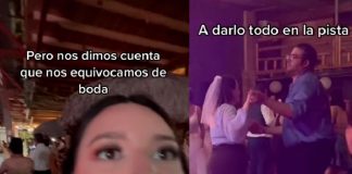 Pareja se confunde al pensar que estaban en la boda de sus amigos